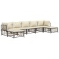 vidaXL 7-tlg. Garten-Lounge-Set mit Kissen Anthrazit Poly Rattan vidaXL 7-tlg. Garten-Lounge-Set mit Kissen Anthrazit Poly Rattan