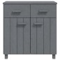 vidaXL Sideboard HAMAR Dunkelgrau 79x40x80 cm Massivholz Kiefer vidaXL Sideboard HAMAR Dunkelgrau 79x40x80 cm Massivholz Kiefer