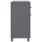 vidaXL Sideboard HAMAR Dunkelgrau 79x40x80 cm Massivholz Kiefer vidaXL Sideboard HAMAR Dunkelgrau 79x40x80 cm Massivholz Kiefer