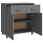 vidaXL Sideboard HAMAR Dunkelgrau 79x40x80 cm Massivholz Kiefer vidaXL Sideboard HAMAR Dunkelgrau 79x40x80 cm Massivholz Kiefer