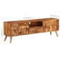 vidaXL TV-Schrank Massivholz mit Honig-Finish 140x30x40 cm vidaXL TV-Schrank Massivholz mit Honig-Finish 140x30x40 cm