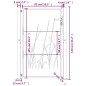 vidaXL Gartentor 105x130 cm Cortenstahl Gras-Design vidaXL Gartentor 105x130 cm Cortenstahl Gras-Design