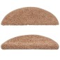 vidaXL Treppenmatten 15 Stk. Beige 56x17x3 cm vidaXL Treppenmatten 15 Stk. Beige 56x17x3 cm