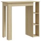 vidaXL Bartisch mit Regal Sonoma-Eiche 102x50x103,5 cm Holzwerkstoff vidaXL Bartisch mit Regal Sonoma-Eiche 102x50x103,5 cm Holzwerkstoff