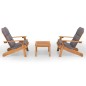 vidaXL 3-tlg. Garten-Lounge-Set Adirondack Massivholz Akazie vidaXL 3-tlg. Garten-Lounge-Set Adirondack Massivholz Akazie