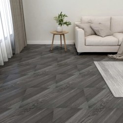 vidaXL PVC-Fliesen Selbstklebend 55 Stk. 5,11 m² Grau Gestreift