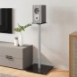 vidaXL Lautsprecher-Ständer 2 Stk. Schwarz & Silbern Hartglas 1 Säule vidaXL Lautsprecher-Ständer 2 Stk. Schwarz & Silbern Hartglas 1 Säule