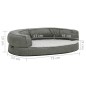 vidaXL Hundematratze Ergonomisch 75x53 cm Leinenoptik Fleece Grau vidaXL Hundematratze Ergonomisch 75x53 cm Leinenoptik Fleece Grau