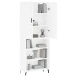 Highboard Weiß 69,5x34x180 cm Holzwerkstoff Highboard Weiß 69,5x34x180 cm Holzwerkstoff