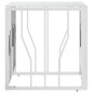 vidaXL Couchtisch Silbern 50x50x50 cm Edelstahl und Glas vidaXL Couchtisch Silbern 50x50x50 cm Edelstahl und Glas