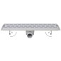 vidaXL Lineare Duschrinnen 2 Stk. Blasen 930 x 140 mm Edelstahl vidaXL Lineare Duschrinnen 2 Stk. Blasen 930 x 140 mm Edelstahl