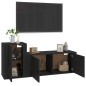 vidaXL 2-tlg. TV-Schrank-Set Schwarz Holzwerkstoff vidaXL 2-tlg. TV-Schrank-Set Schwarz Holzwerkstoff