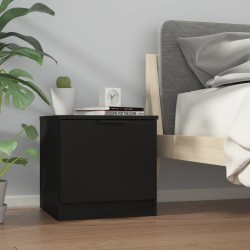 vidaXL Nachttisch Schwarz 40x39x40 cm