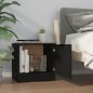 vidaXL Nachttisch Schwarz 40x39x40 cm