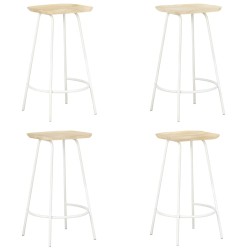 vidaXL Barhocker 4 Stk. Mango Massivholz