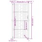 vidaXL Gartentor 105x205 cm Cortenstahl Quadratisches Design vidaXL Gartentor 105x205 cm Cortenstahl Quadratisches Design