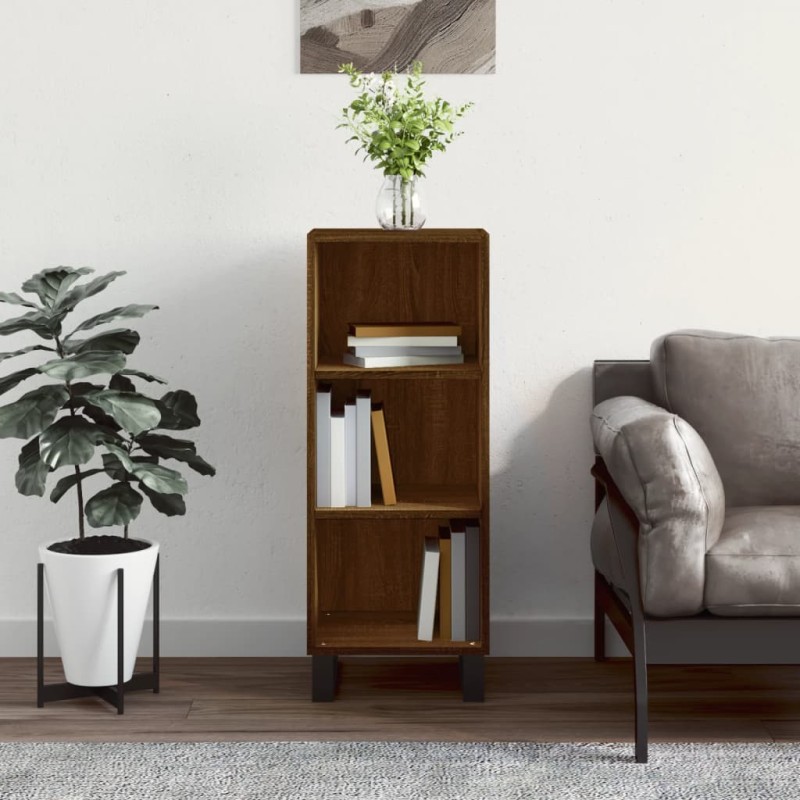 vidaXL Sideboard Braun Eichen-Optik 34,5x32,5x90 cm Holzwerkstoff vidaXL Sideboard Braun Eichen-Optik 34,5x32,5x90 cm Holzwerkstoff