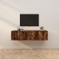 vidaXL TV-Wandschränke 2 Stk. Räuchereiche 80x34,5x40 cm vidaXL TV-Wandschränke 2 Stk. Räuchereiche 80x34,5x40 cm