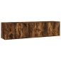 vidaXL TV-Wandschränke 2 Stk. Räuchereiche 80x34,5x40 cm vidaXL TV-Wandschränke 2 Stk. Räuchereiche 80x34,5x40 cm