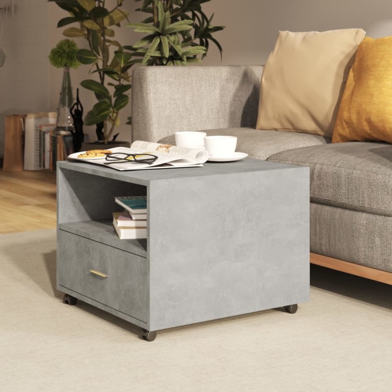 vidaXL Couchtisch Betongrau 55x55x40 cm Holzwerkstoff vidaXL Couchtisch Betongrau 55x55x40 cm Holzwerkstoff