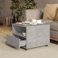 vidaXL Couchtisch Betongrau 55x55x40 cm Holzwerkstoff vidaXL Couchtisch Betongrau 55x55x40 cm Holzwerkstoff