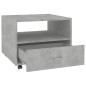vidaXL Couchtisch Betongrau 55x55x40 cm Holzwerkstoff vidaXL Couchtisch Betongrau 55x55x40 cm Holzwerkstoff