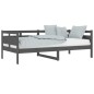 vidaXL Tagesbett Grau Massivholz Kiefer 90x190 cm