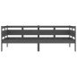 vidaXL Tagesbett Grau Massivholz Kiefer 90x190 cm