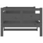 vidaXL Tagesbett Grau Massivholz Kiefer 90x190 cm