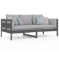vidaXL Tagesbett Grau Massivholz Kiefer 90x190 cm