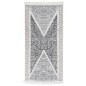 vidaXL Teppich Schwarz und Grau 100x200 cm Baumwolle vidaXL Teppich Schwarz und Grau 100x200 cm Baumwolle