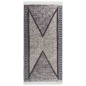 vidaXL Teppich Schwarz und Grau 100x200 cm Baumwolle vidaXL Teppich Schwarz und Grau 100x200 cm Baumwolle