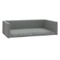 vidaXL Kofferraum-Hundebett Hellgrau 90x60 cm Leinenoptik vidaXL Kofferraum-Hundebett Hellgrau 90x60 cm Leinenoptik