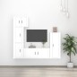 vidaXL 5-tlg. TV-Schrank-Set Hochglanz-Weiß Holzwerkstoff vidaXL 5-tlg. TV-Schrank-Set Hochglanz-Weiß Holzwerkstoff