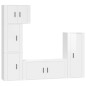 vidaXL 5-tlg. TV-Schrank-Set Hochglanz-Weiß Holzwerkstoff vidaXL 5-tlg. TV-Schrank-Set Hochglanz-Weiß Holzwerkstoff