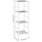 vidaXL Badregal 35,5x35,5x112,5 cm Massivholz Nussbaum vidaXL Badregal 35,5x35,5x112,5 cm Massivholz Nussbaum