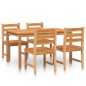 vidaXL 5-tlg. Garten-Essgruppe Massivholz Teak vidaXL 5-tlg. Garten-Essgruppe Massivholz Teak