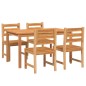 vidaXL 5-tlg. Garten-Essgruppe Massivholz Teak vidaXL 5-tlg. Garten-Essgruppe Massivholz Teak