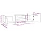 vidaXL TV-Schrank Weiß 140x40x35cm Holzwerkstoff vidaXL TV-Schrank Weiß 140x40x35cm Holzwerkstoff
