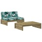 vidaXL 2-tlg. Garten-Lounge-Set mit Kissen Imprägniertes Kiefernholz vidaXL 2-tlg. Garten-Lounge-Set mit Kissen Imprägniertes Kiefernholz