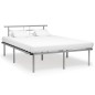 vidaXL Bettgestell Grau Metall 160x200 cm vidaXL Bettgestell Grau Metall 160x200 cm