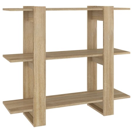 vidaXL Bücherregal/Raumteiler Sonoma-Eiche 100×30×87 cm