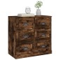 vidaXL Sideboard Räuchereiche 70x35,5x67,5 cm Holzwerkstoff vidaXL Sideboard Räuchereiche 70x35,5x67,5 cm Holzwerkstoff