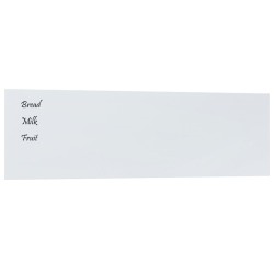 vidaXL Magnettafel Wandmontage Weiß 100x30 cm Hartglas
