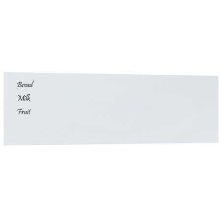 vidaXL Magnettafel Wandmontage Weiß 100x30 cm Hartglas