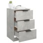 vidaXL Nachttisch Betongrau 40x36x65 cm vidaXL Nachttisch Betongrau 40x36x65 cm