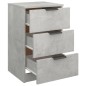 vidaXL Nachttisch Betongrau 40x36x65 cm vidaXL Nachttisch Betongrau 40x36x65 cm
