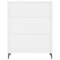 Highboard Weiß 69,5x34x180 cm Holzwerkstoff Highboard Weiß 69,5x34x180 cm Holzwerkstoff