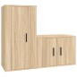 vidaXL 2-tlg. TV-Schrank-Set Sonoma-Eiche Holzwerkstoff vidaXL 2-tlg. TV-Schrank-Set Sonoma-Eiche Holzwerkstoff