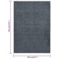 vidaXL Teppich Kurzflor 240x340 cm Anthrazit vidaXL Teppich Kurzflor 240x340 cm Anthrazit